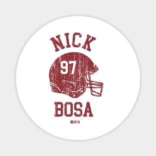 Nick Bosa San Francisco Helmet Font Magnet